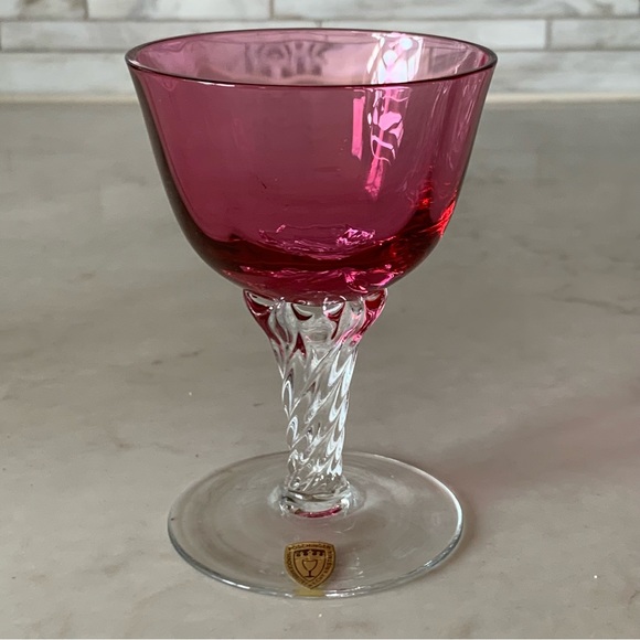 Poschinger Ruby Red Cranberry Cordial Glasses - Picture 4 of 11